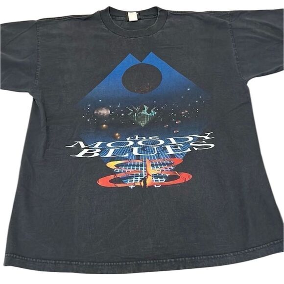 Vintage mens size XL authentic 1998 Moody Blues band T-shirt GVC - Picture 1 of 9